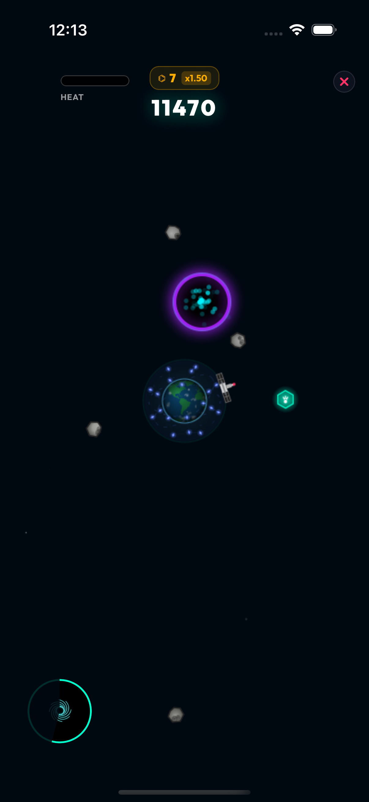 Orbital Defense power-up gameplay