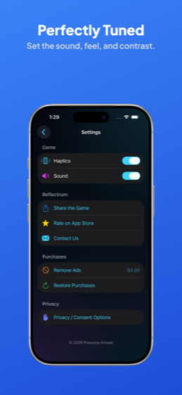 Perfectly Tuned App Store showcase